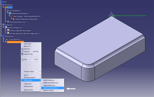 DELMIA V5-6R2015: Create User Representations for Milling