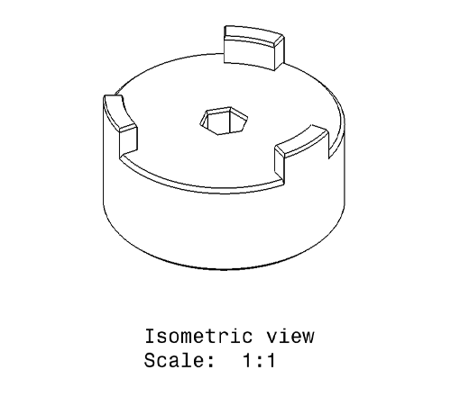 Isometric View of Part